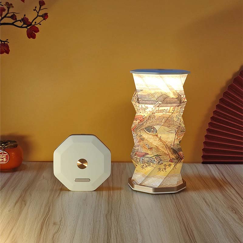 Magnetisk Vikbar Roterande Lampa