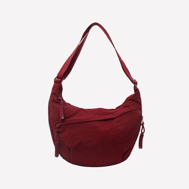 đ„đDammode EnfĂ€rgad Nylon Crossbody-VĂ€ska/đ„đWomen's Fashion Plain Color Nylon Crossbody Bag
