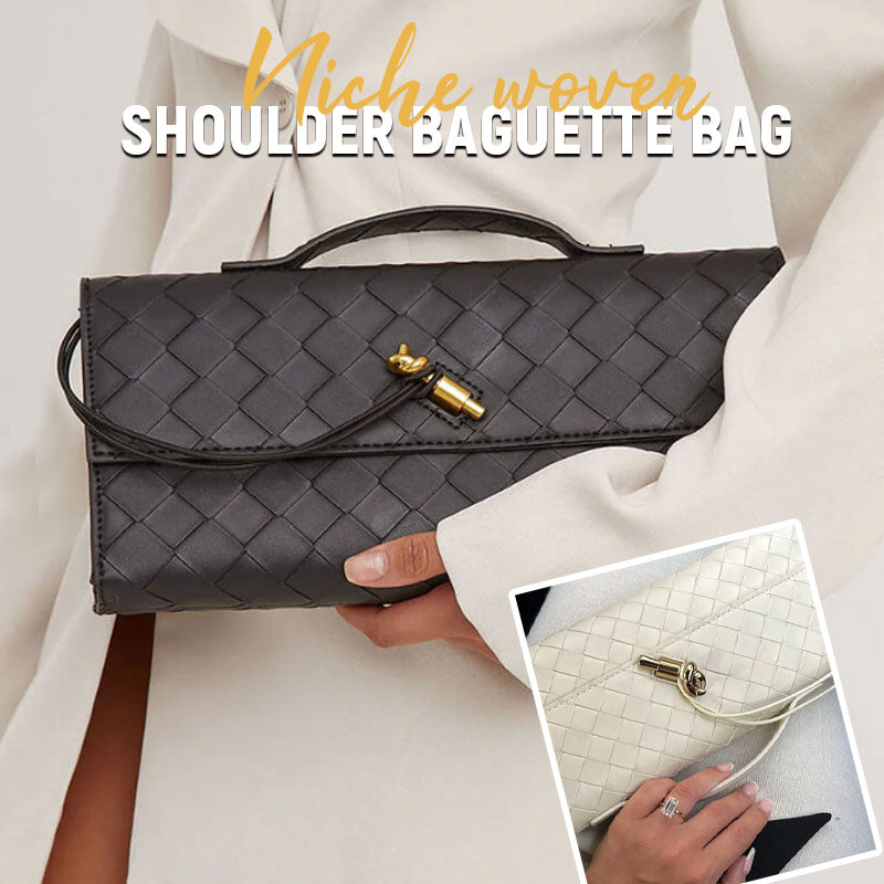 Niche Vävd Axelväska I Baguette-modell