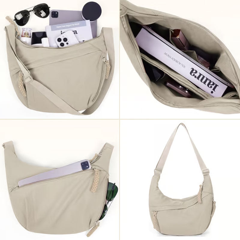 đ„đDammode EnfĂ€rgad Nylon Crossbody-VĂ€ska/đ„đWomen's Fashion Plain Color Nylon Crossbody Bag