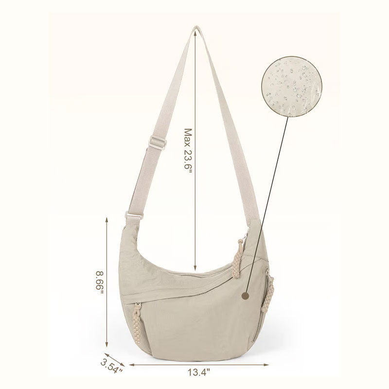 đ„đDammode EnfĂ€rgad Nylon Crossbody-VĂ€ska/đ„đWomen's Fashion Plain Color Nylon Crossbody Bag