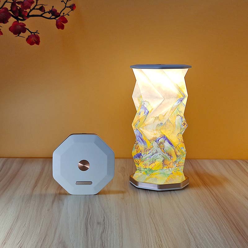 Magnetisk Vikbar Roterande Lampa