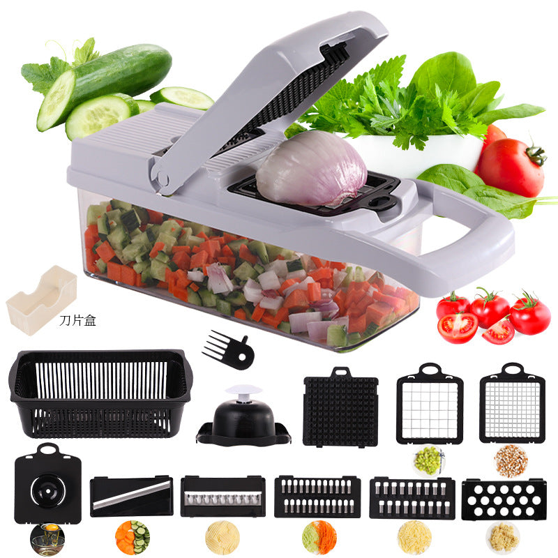 Multifunktionell grönsaksskärare | 14-delars set🥗 (🔥50 % rabatt)