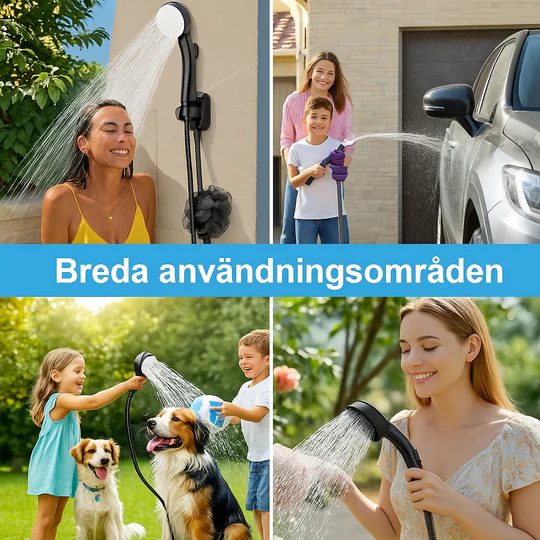 Portabel Vattenpump: Kit med Slang & Munstycken