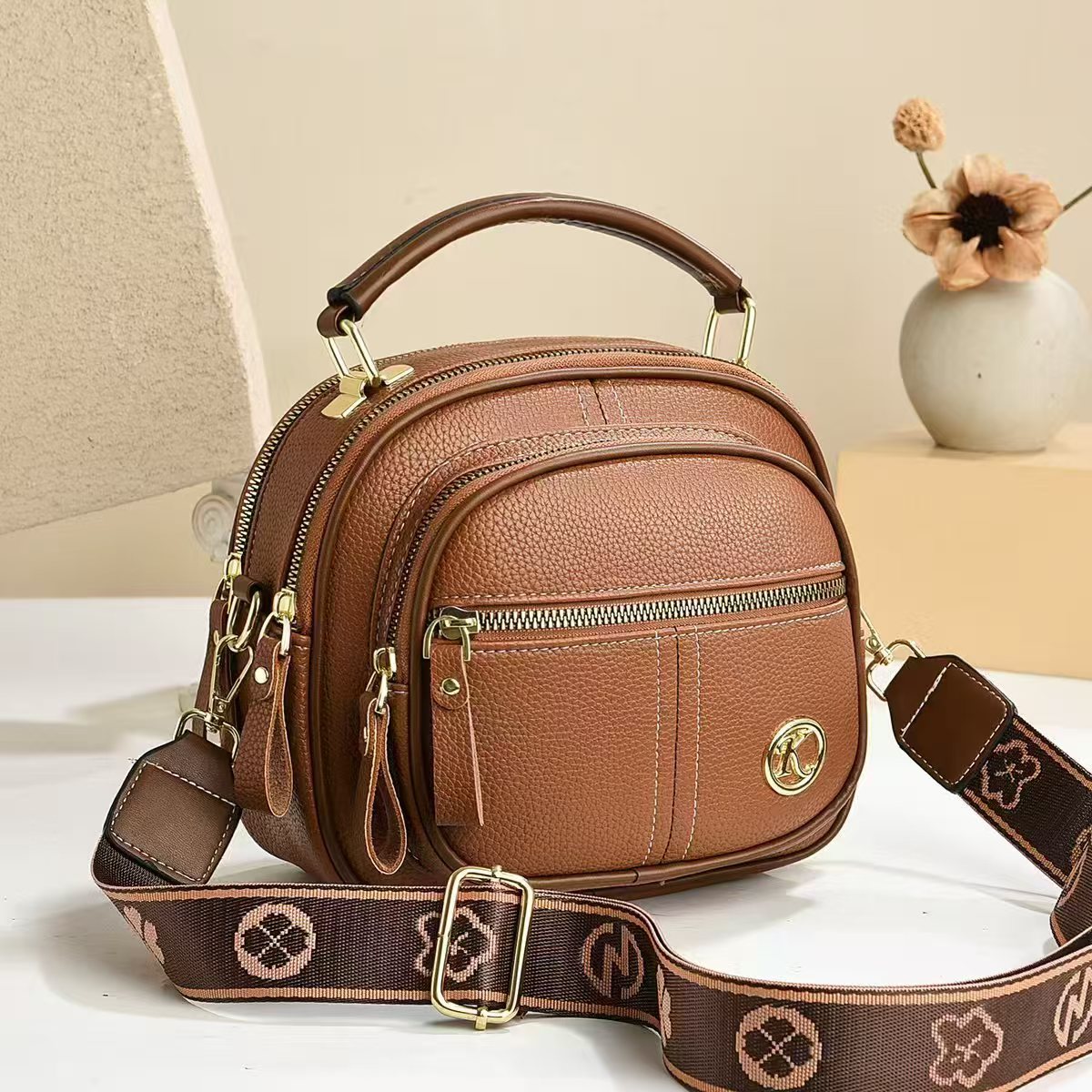 Mångsidig Liten Fyrkantig Axelväska