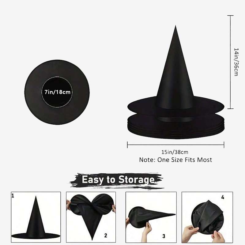 Halloween Hatt Fiskelina Festdekoration