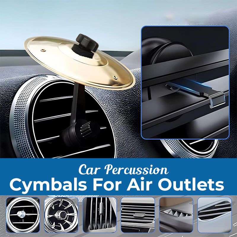 Bilpercussioncymbaler för luftuttag