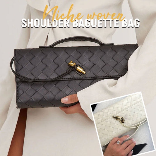 Niche Vävd Axelväska I Baguette-modell