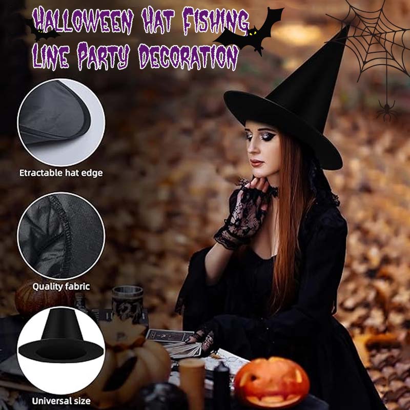 Halloween Hatt Fiskelina Festdekoration