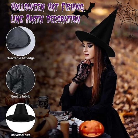 Halloween Hatt Fiskelina Festdekoration