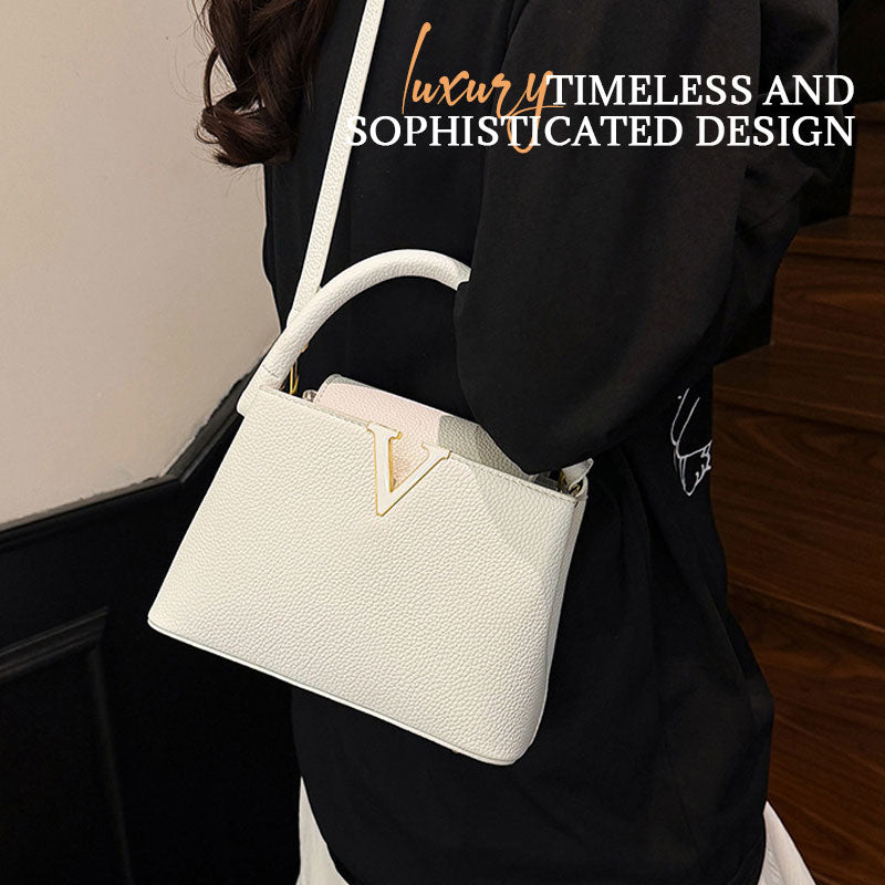 Axelväska Med Litchimönster