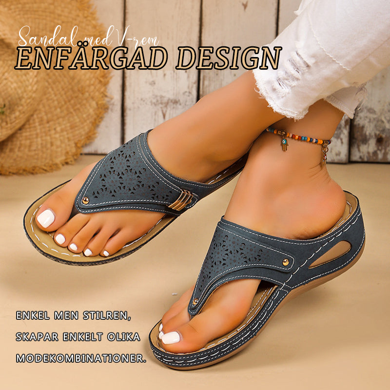 Nya sommarsandaler med rund tå och tjock botten