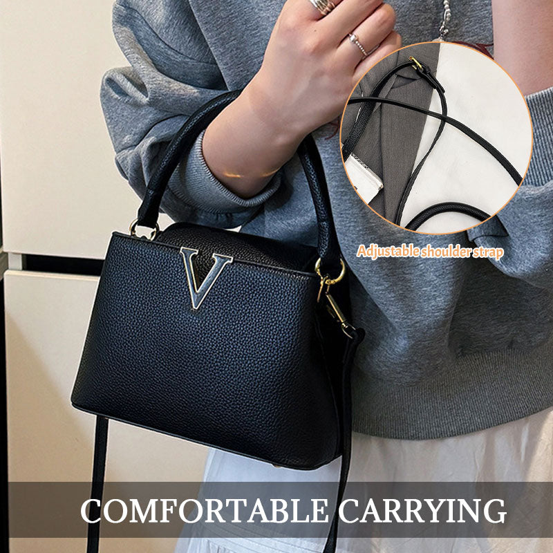 Axelväska Med Litchimönster