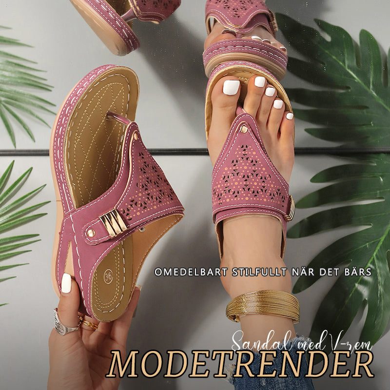 Nya sommarsandaler med rund tå och tjock botten