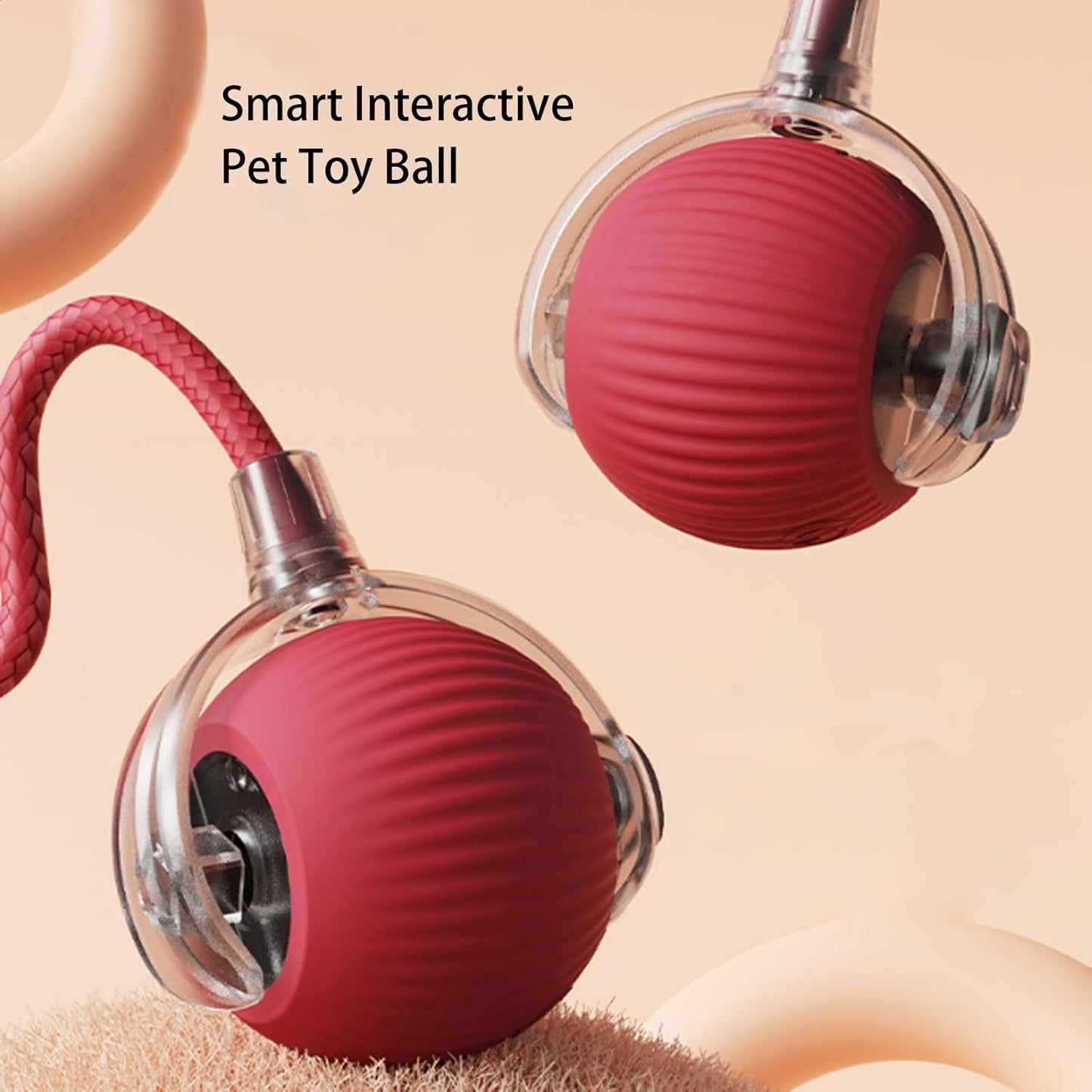 😻Automatisk Interaktiv Kul Katt Jagar Boll🐶