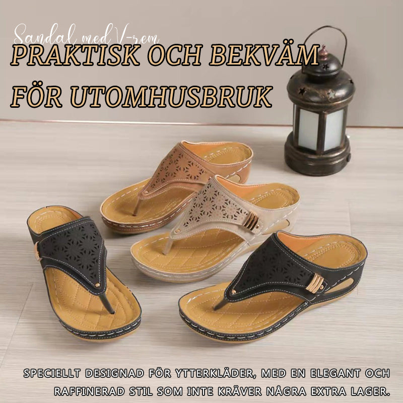 Nya sommarsandaler med rund tå och tjock botten