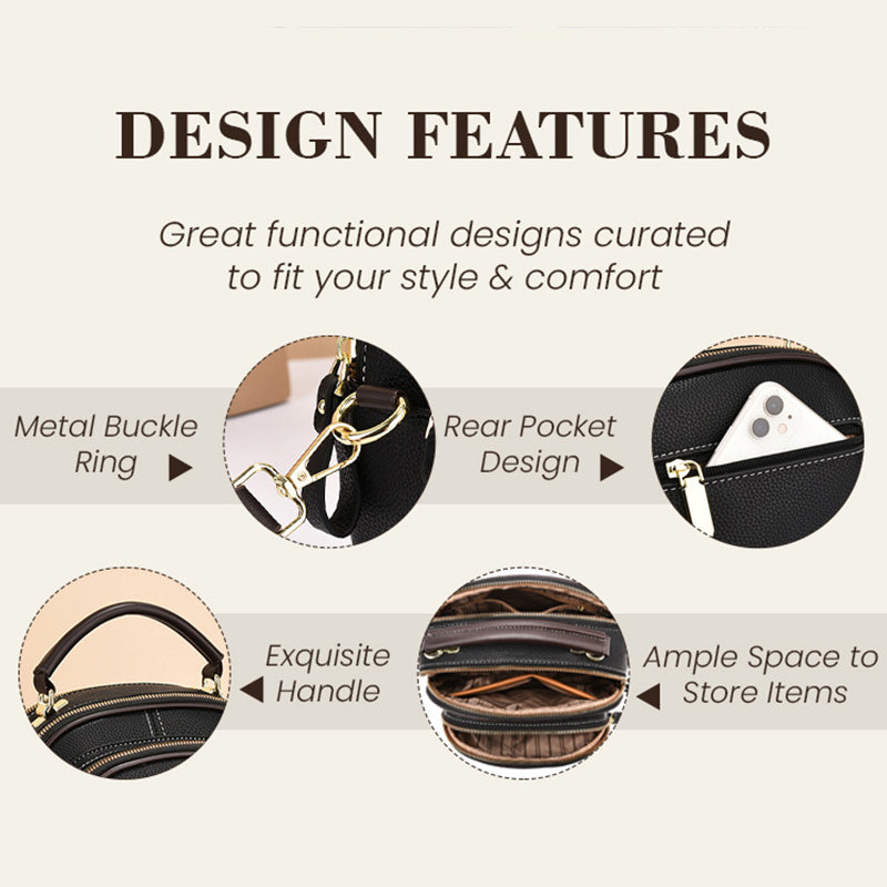 Mångsidig Liten Fyrkantig Axelväska