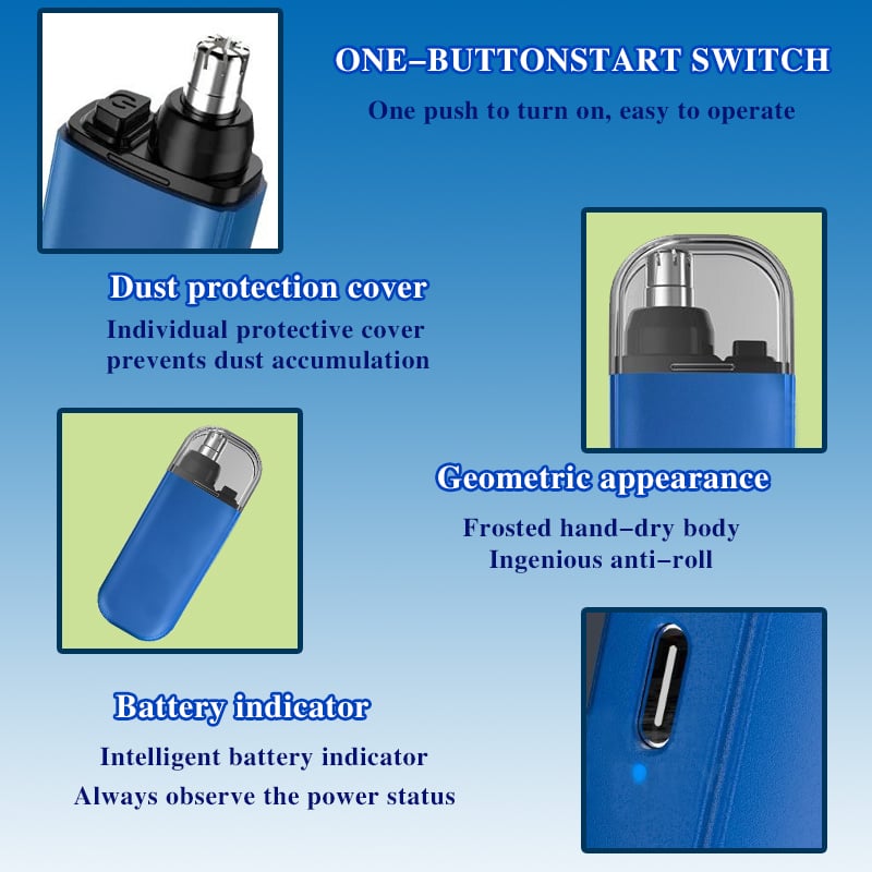 Bärbar Näshårstrimmer (Smärtfri Och Precision)