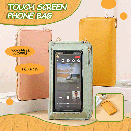 Transparent Mini Touch Screen Mobile Phone Bag